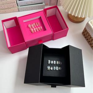 Custom Logo Double Drawer Nail Art Box - Premium Display Case