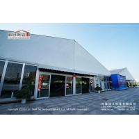 China 500 People Outdoor High Peak Tents With Hard Glass Wall for Auto Show for sale
