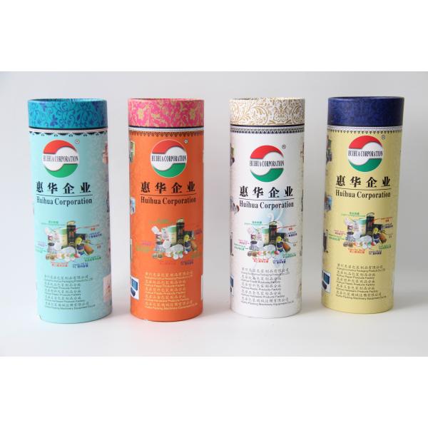 Buy Cylinder Cardboard Paper Cans Packaging with Custom Logo Printing at wholesale prices