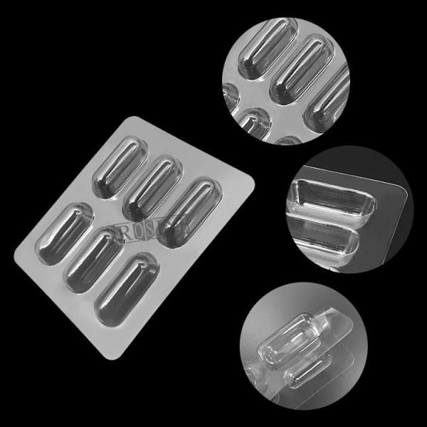 Transparent Pet Fishing Lure Clamshell Packaging With Card Insertion