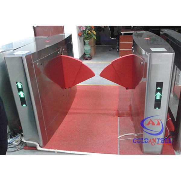 Access Control Flap Barrier Gate , retractable pedestrian barriers Infrared