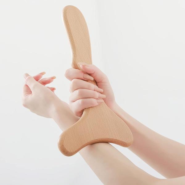 Wood Therapy Massage Tool Wooden Lymphatic Drainage Massager Tools for Maderoterapy,Anti-Cellulite,Gua Sha,Muscle Release