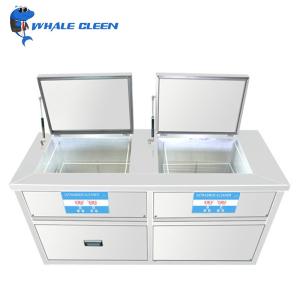 88L 1200Watt Automotive Ultrasonic Cleaner Two Tank For Car Parts