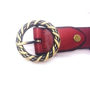 Casual Jeans 28mm Women's Fashion Leather Belts With Unique Buckle