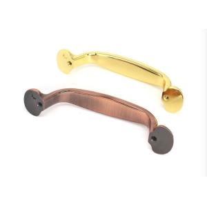 Luxury Sandblasting Double Hole Drawer Pulls Laser Engraved For Wine Cabinet