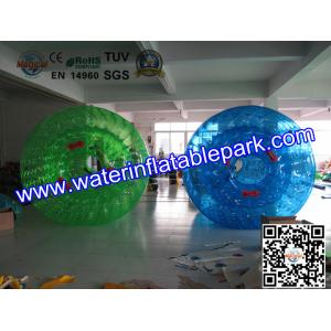 Exciting Green Huge Inflatable Walk On Water Ball , Person Inside Ball