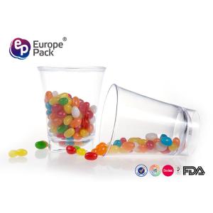 Quality Polystyrene Reusable Plastic Champagne Glasses 10Cm Clear For Juice for sale