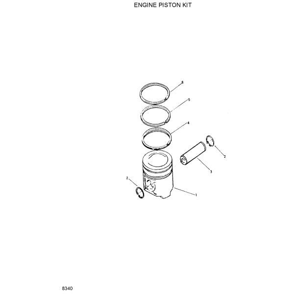 3044448 Excavator Cummins Engine Piston For Hyundai R450LC3