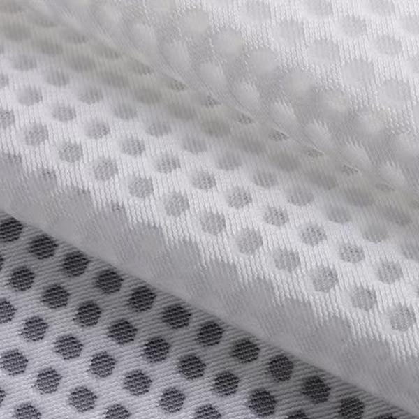 Knitted Breathable 3D Mesh Fabric Polyester Air Mesh Fabric High Flexibility For Shoes