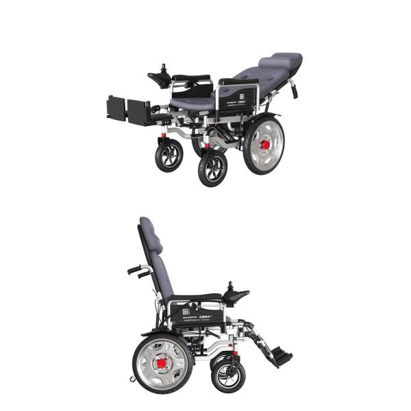 130kg Load Medical Care Equipment Folding Electric Horizontal Wheelchair