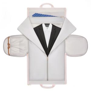 PU Foldable Pink Leather Travel Duffle Bag Carry On Garment Bag OEM/ODM