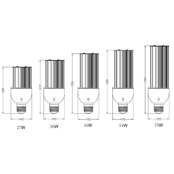 Warm / Nature / Cool White E40 E39 LED Corn Light Bulb 50Hz - 60Hz 180 Degree