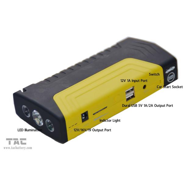 16800mah Emergency Car Battery Starter 19V Petrol With ABS+PC / Double USV
