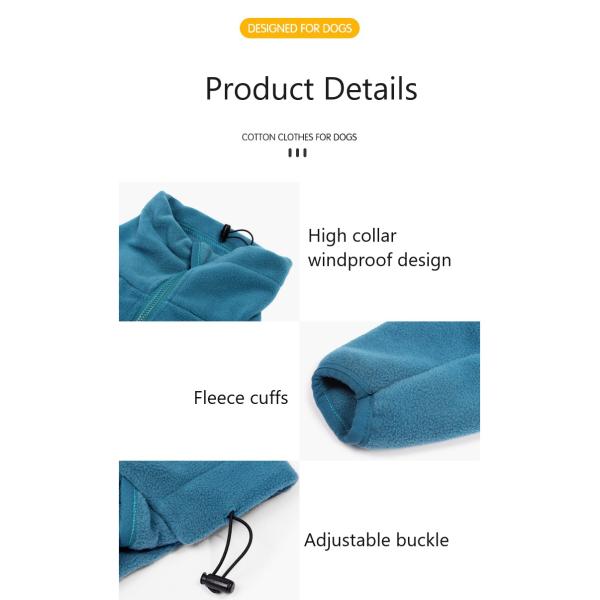 Clothes for Pets Large and Small Puppy Dog Winter Sweater Dress Made of Polar Fleece