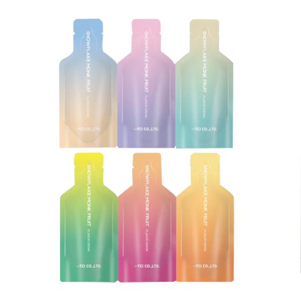 Custom Small Mylar Aluminum Foil Three Sides Seal Liquid Milk Drink Powder Sachet Bag