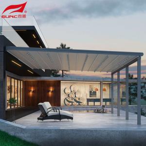 Smart Remote Controlled Aluminum Garden Pergola Waterproof Windproof Gazebo