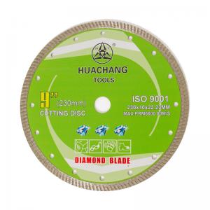China 230x22.2 Thin Turbo Diamond Blade For 9 Inch Angle Grinder 9 Inch Stone Cutting Disc on sale