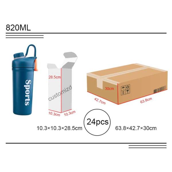 600ml Vacuum Flask Insulated Shaker Flask Hot Water Bottle Double Walled Travel Car Thermos Shake Cup