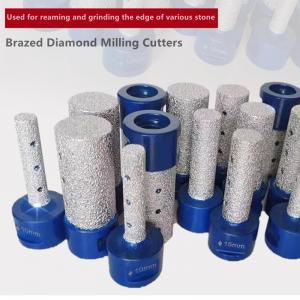 Stone Carving Brazed Diamond Tools , Edge Grinding Diamond Milling Cutters