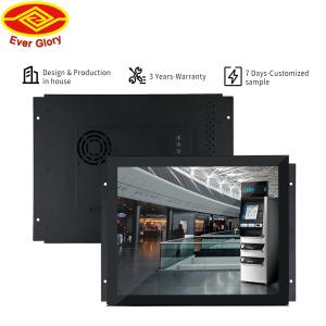 15 Inch LCD Touch Monitor 72% NTSC Color Gamut Self-Terminal Touch Built-In