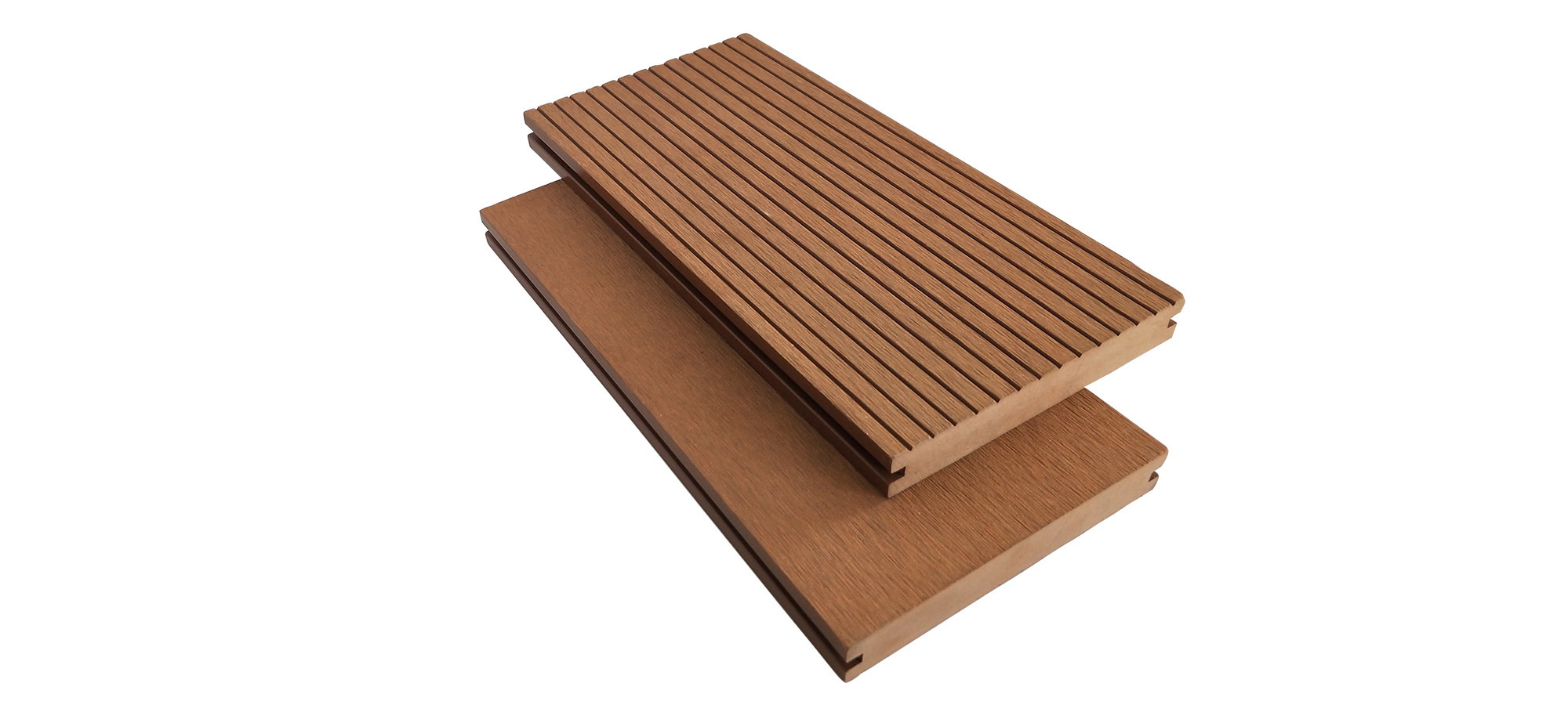 Quality Exterior 2.2meter 146mm 23mm WPC Solid Decking for sale