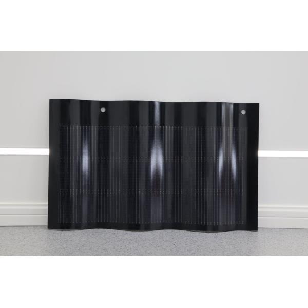 Buy Photovoltaic Solar Roof Tiles Max. Powewr Temperature Coefficient -0.26 % Hantile Curved Solar Roofing Slate Tiles Shingle at wholesale prices