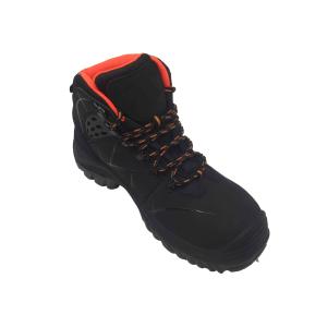 Durable Waterproof Leather Work Boots Direct Injection Rubber Outsole For Men