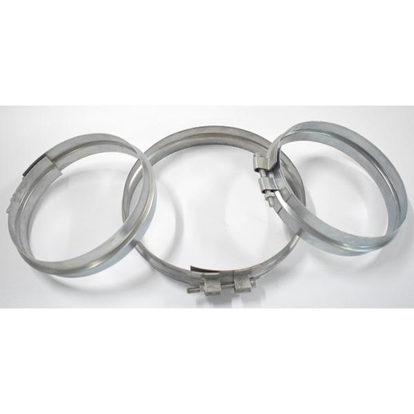 Zinc Plated Wide Pipe Clamp / Quick Release Hose Clip For Industrial Use