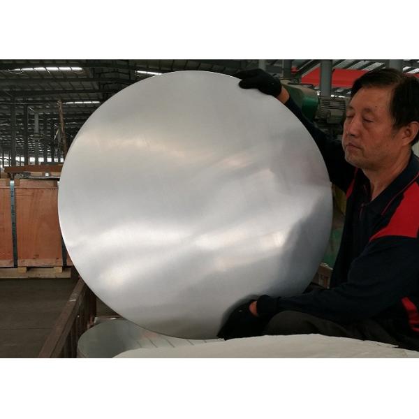 Cookware Aluminum Sheet Circle Silver With Pre Painted Non - Stick Black Coating