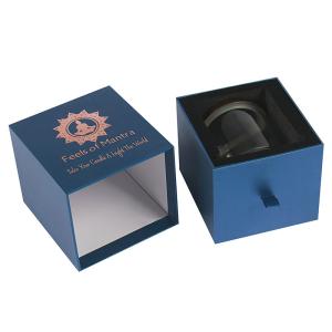 Custom Candle Gift Box Packaging Rigid Cardboard Sliding Drawer With Inserts