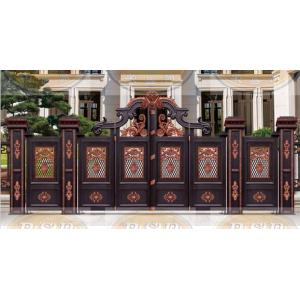 Custom Aluminum Villa Gate Modern Design Galvanized Finish