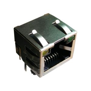 406549 RJ45 Modular Jack 8P8C Shield with LED R/A With LED LPJE101AHNL