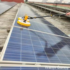 Artificial Control Photovoltaic Roller Solar Panel Cleaning Brushes with Water