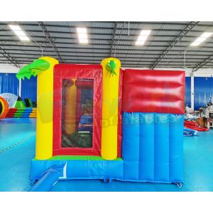 Commercial Backyard Kids Inflatable Bouncer Slide Digitial Printing Logo