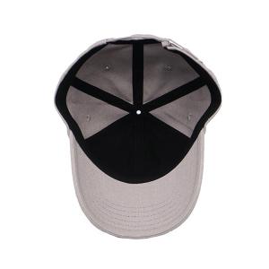 Black Cotton Six-Panel Baseball Cap Packaged in Individual Polybag