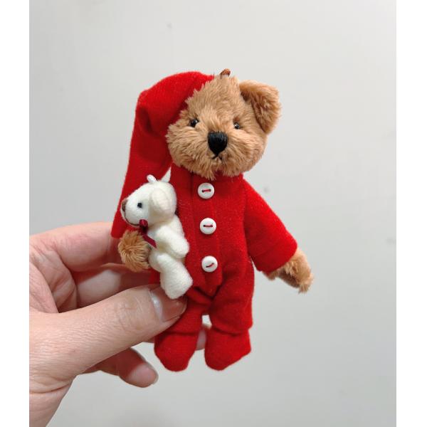 Buy Valentine's Day Gift Custom Plush Doll with Plush Key Chain and 100%pp Cotton Filling at wholesale prices