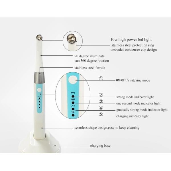 LY-C240E Wireless charging 10W 1 second portable dental light cure lamp