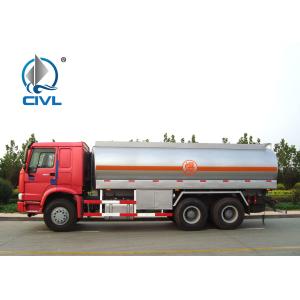 Oil Tanker Truck 6 x 4 25000l SINOTRUK HOWO brand 12.00R20 Radial Tire Euro II
