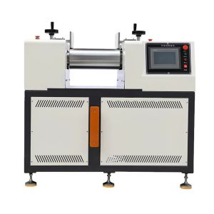 Two Roll Mill with SUS304 Stainless Steel Hopper Adjustable Roller Spacing and