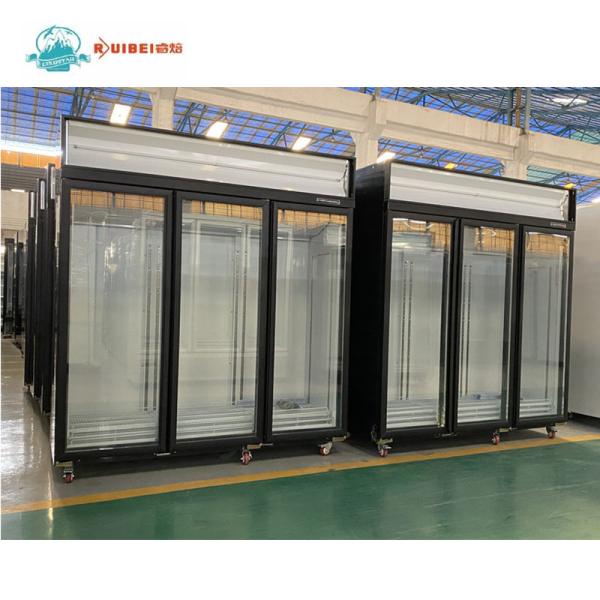 -22C 3 Doors Upright Freezer Display Case Supermarket Refridgerators And