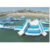 Eco - Friendly Giant Inflatable Floating Water Park / Inflatable Aqua Park For Sea for sale