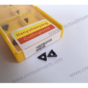 Quality CNC Boring Inserts Wc-Co PVD Coating TCGT060102L HYB208 ，Applicable To All Difficult-to-machine Materials Except Superalloys for sale