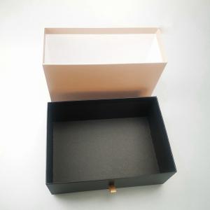 Logo Design Brown Craft Paper Box Packaging Sliding Drawer Box