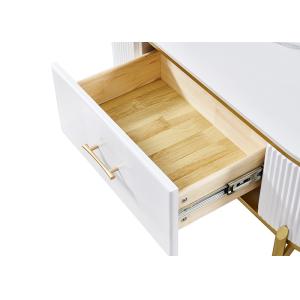 Fashionable Rubber Wood Frame TV Unit Coffee Table Set