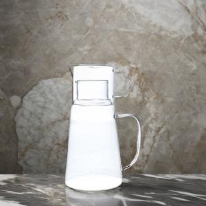 All Applicable Glass Pitcher Set with Cup High Temperature Resistant and Modern