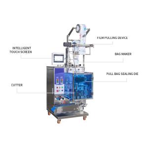 220mm 220kg Shampoo Ketchup Sachet Automatic Liquid Packing Machine 60HZ
