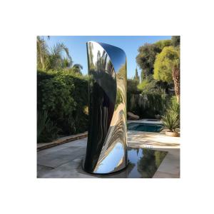 China Timeless Reflection Stainless Steel Sculpture for Yard and Public Park Decoration on sale