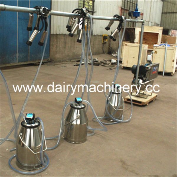 Buy Electric Mobile Milking Machine with 25L Stainless Bucket and ISO, CE, FDA, SGS Certification at wholesale prices