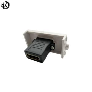 High definition HDTV straight peen module socket faceplate accessories