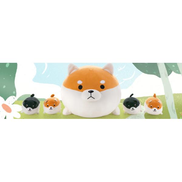 MorisMos 18\" Unisex Shiba Inu Corgi Plush Dog Toy Soft Cute Kids Stuffed Animal Pillow for Birthday Christmas or Anytime